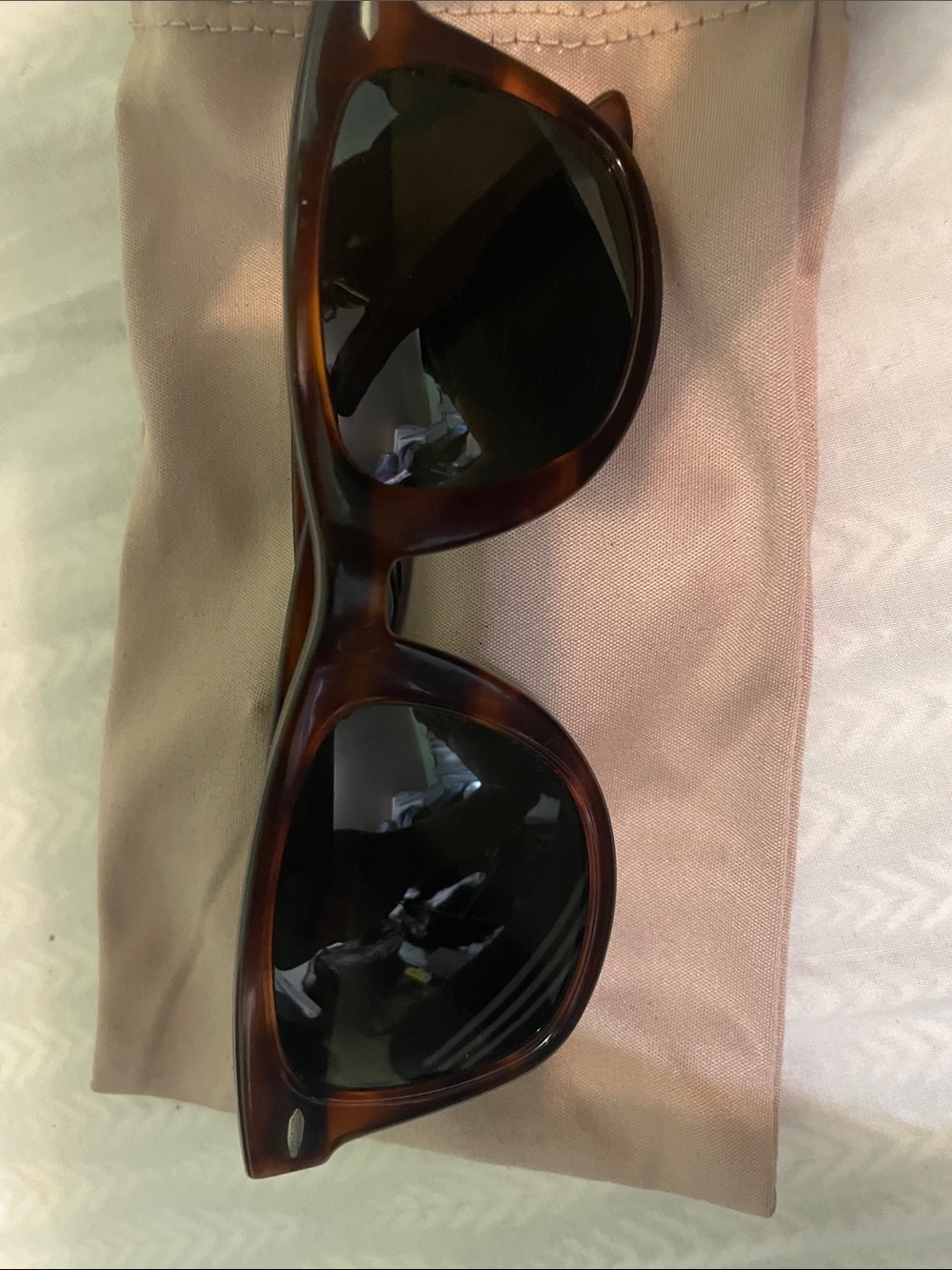 Ray-Ban Women's Tortoiseshell Sunglasses with Dark Lenses